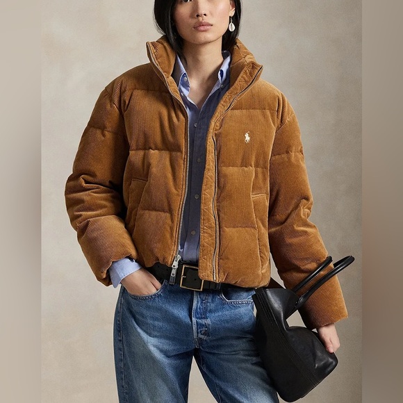 Polo by Ralph Lauren Corduroy Puffer Coat S/P - Picture 5 of 13